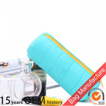 New fashion cylindrical barrell shape best cosmetic pouch bag