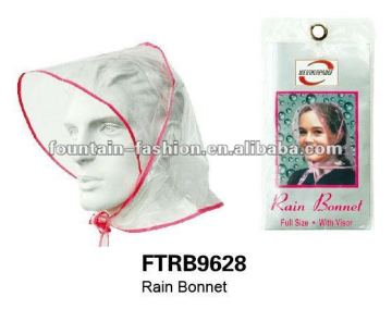 PVC rain bonnet