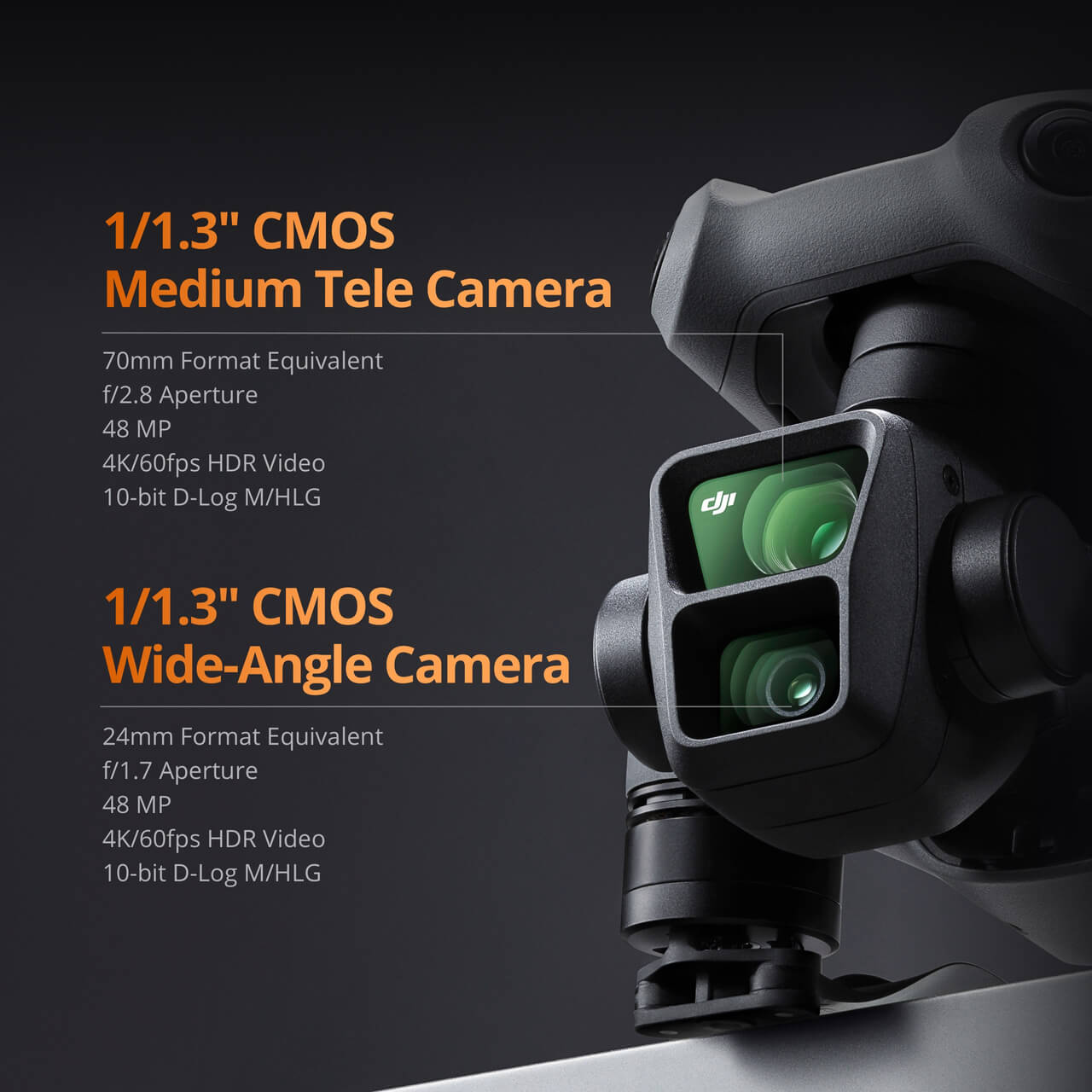 Air 3 Drone 46-Min Max Flight Time Omnidirectional Obstacle Sensing 4K/60fps HDR up to 20Km Video Transmission