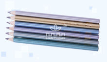 Triangle Jumbo Metallic Color HB Pencil Set with Dome End