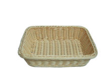 Food Safe Polyrattan Bread Basket , Supermarket Displaying  Baskets