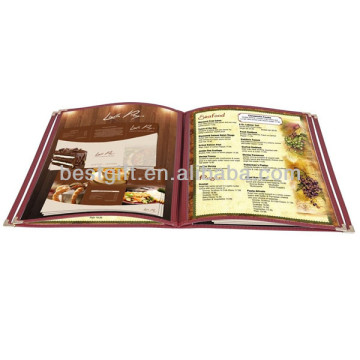 transparent insert menu holder for hotels