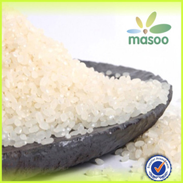 round and white rice and easy cooking