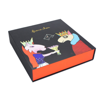 Book Shape Paper Rigid Gift Box with Magnet Closure