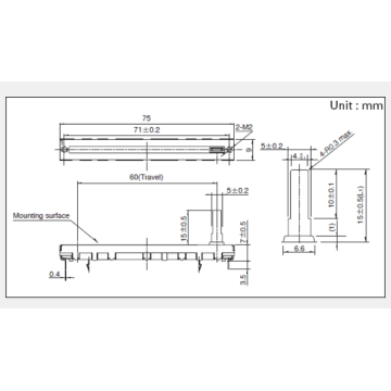 RS6011DP Series Slide Potentiometer