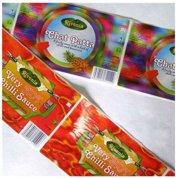 Full Color Printing Food Adhesive Sticker, food labels