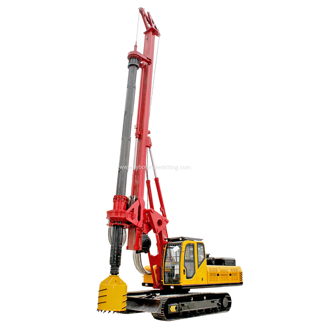 Borehole 500-1600mm Kelly Bar Rotary Auger Drilling Rig