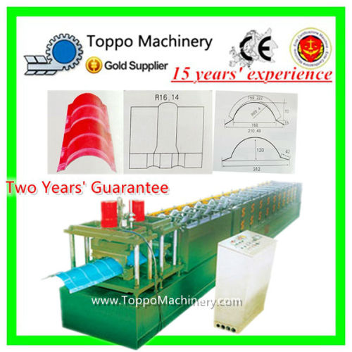 Steel Roof Ridge Cap Cold Roll Forming Machine