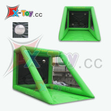 Inflatable soccer goal kick game