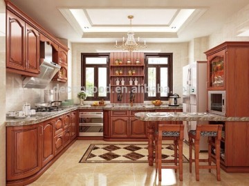 Traditional look cupboard use morden modular kitchen cabinets design