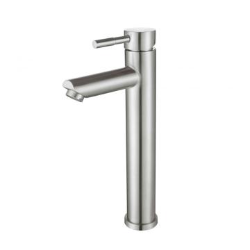 304-Stainless-Steel above counter Brushed Basin Mixer Faucet