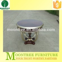 MCT-1132 Silver Leaf Finish Round Coffee Table