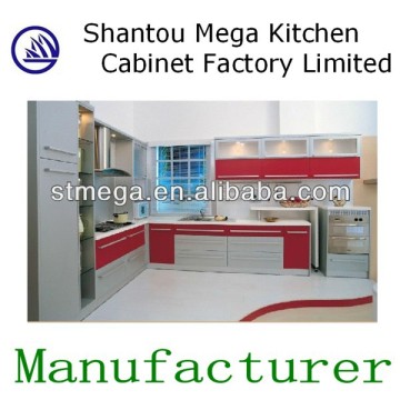 Commercial pvc wooden kitchen furniture