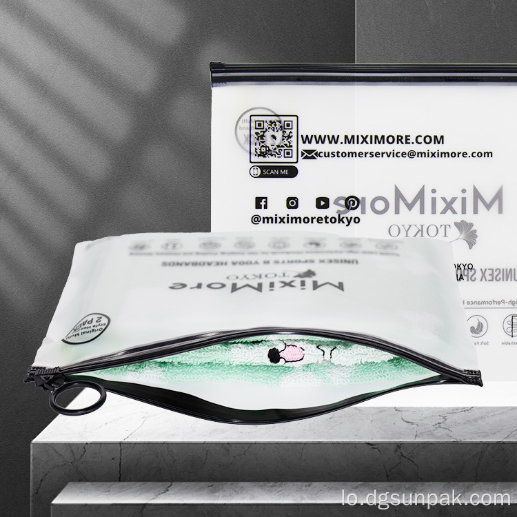 Biodegradable ECEREDED ECO FORSTED FORSTED PACK PACK ZIP ຖົງ