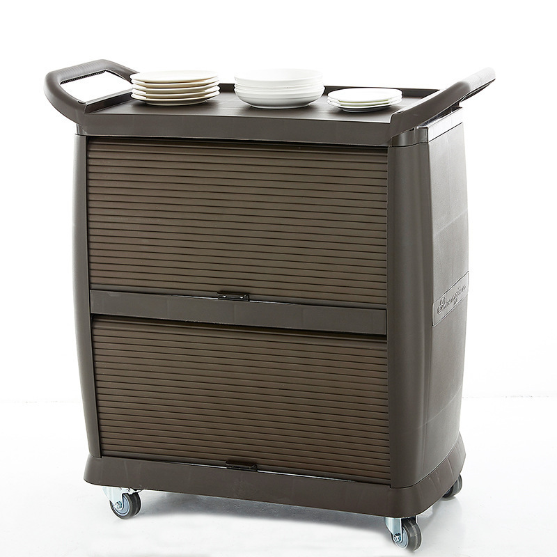 Compact Handheld Cart for Fast Food and Cafeterias