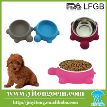 2016 China turtle shaped OEM design pet slow silicone feeder for pet