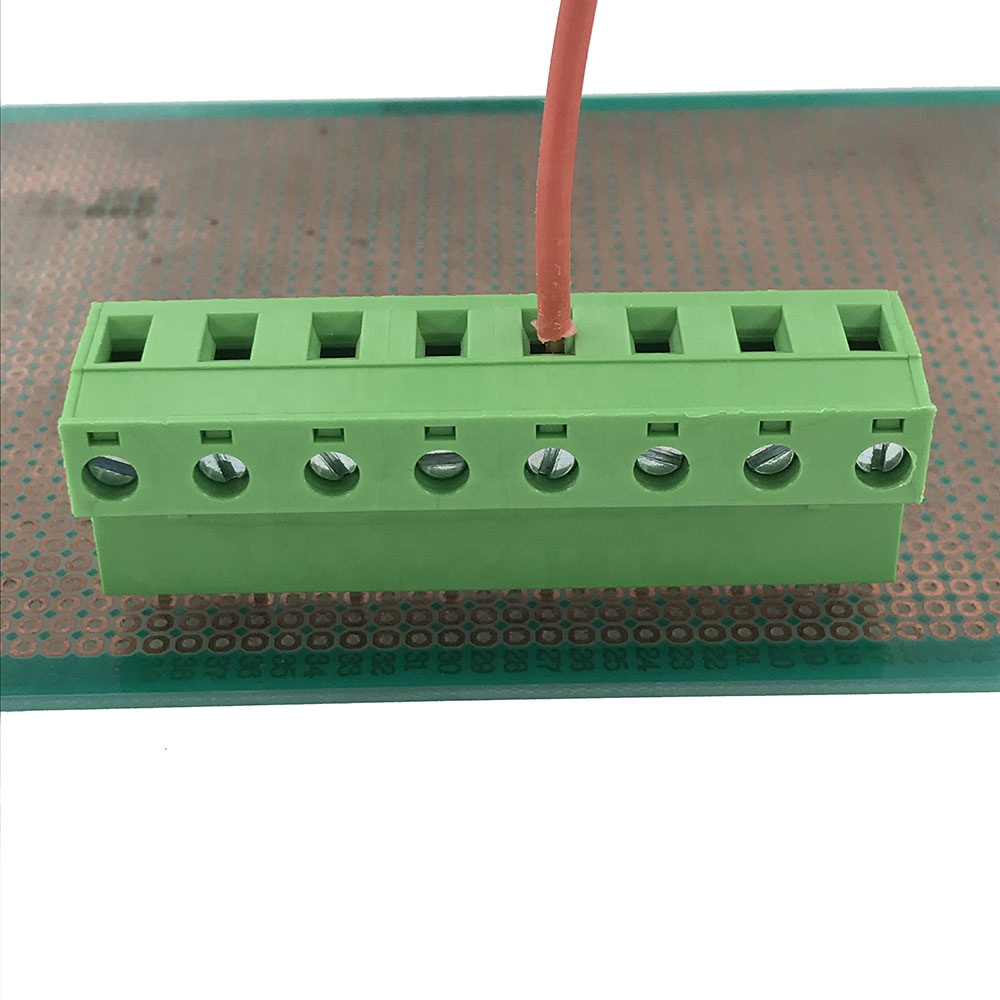 28-12AWG 15A النحاس 8PIN PCB كتلة قابلة للبلع