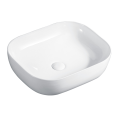 Modern Porcelain Above Counter White Ceramic Bathroom Basin