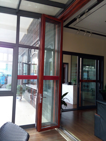 exterior aluminum transparent glass folding doors