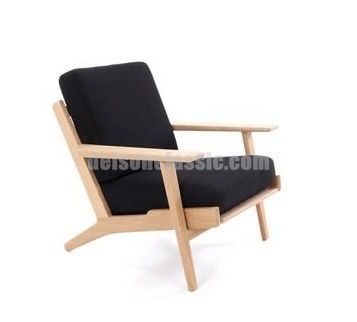 GE 290 easy chair, Hans Wegner Plank Chair