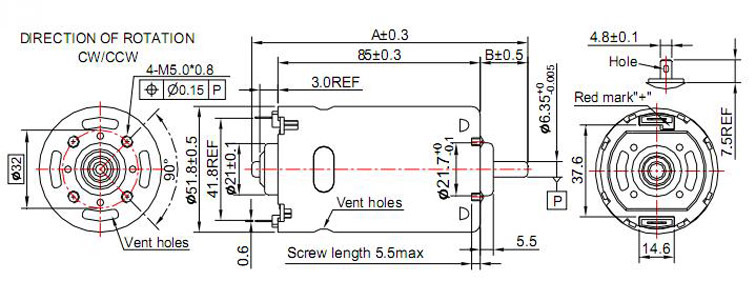 Big torque 1kgf cm 5kgf cm 10kgf cm dc motor rs-997shc2j2-6026 rs997shc2j26026rs997