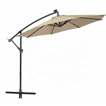 Solar Powered LED Hanging Umbrella for Outdoor Use