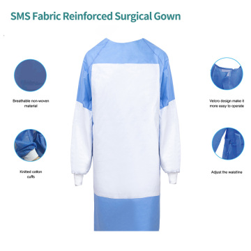 SMS Fabric Reinforced Surgical Gown