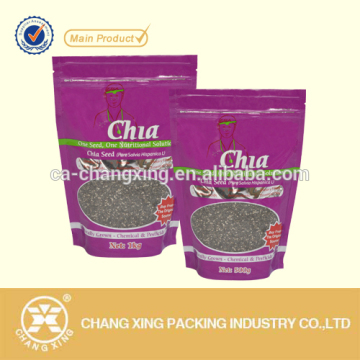 plastic chia seeds packaging sachet bag doypack