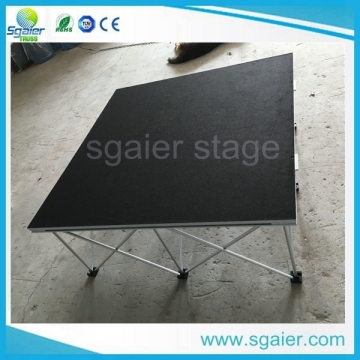 Conference stage indoor mobile stage with carpet finish