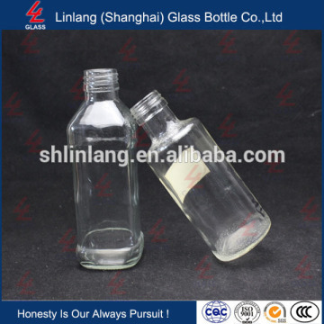 Finely Processed Top Grade Square Drinking Glass Bottle