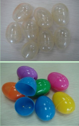 Plastic PP Color Eggs, Plastic Colorful/Clear Easter Eggs, Easter Gifts