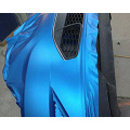 glänzende blaue auto wrap vinyl