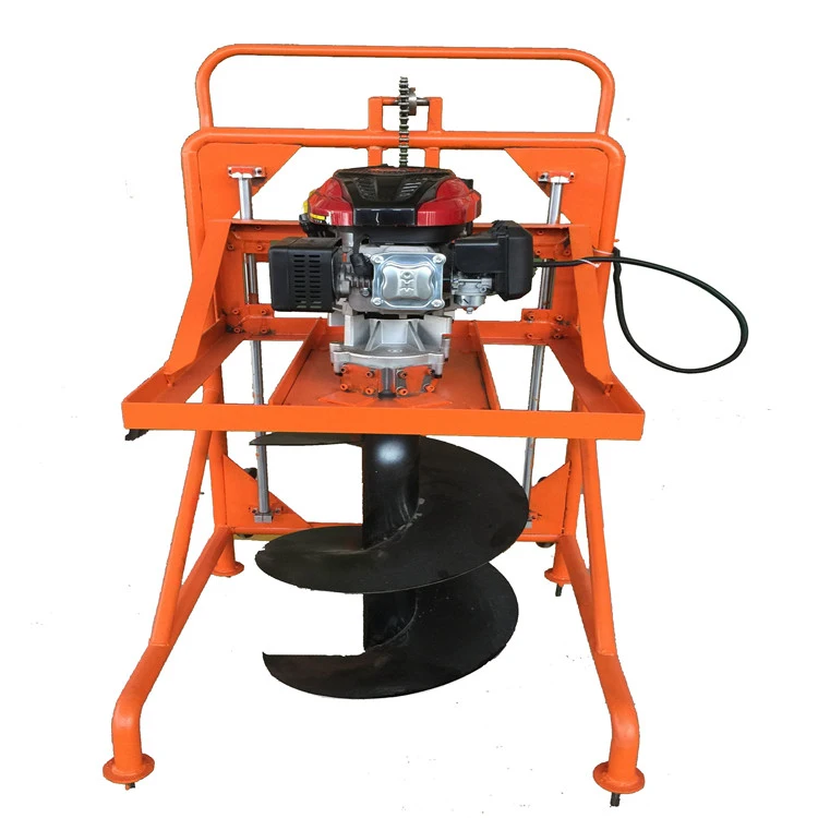 Professional Small Hand Push Digging Machine Tree Planting Ground Earth Auger