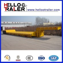 China New 3 Axle Lowbed Semi Trailer and low boy