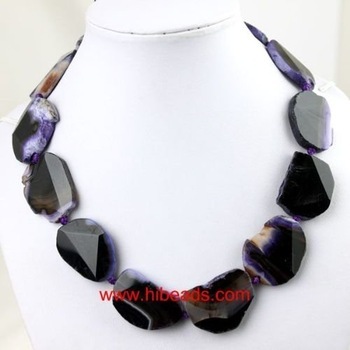 natural gemstone beads,tower semi-precious necklace TSN0051