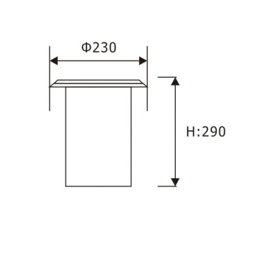 LED Drita e brendshme LED prej çeliku inox 20W