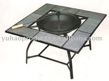 Outside marble Fire pit