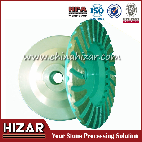 Hizar Professional Turbo High Cup Grinding Wheel For Floor