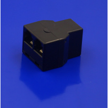 RJ11 6P4C-connector Zwart