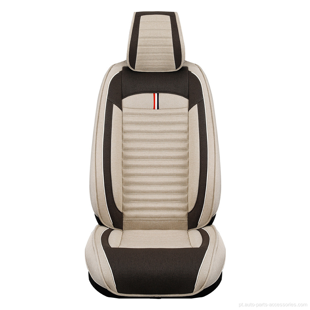 Luxo de linho de luxo assento respirável com design de bolso de armazenamento