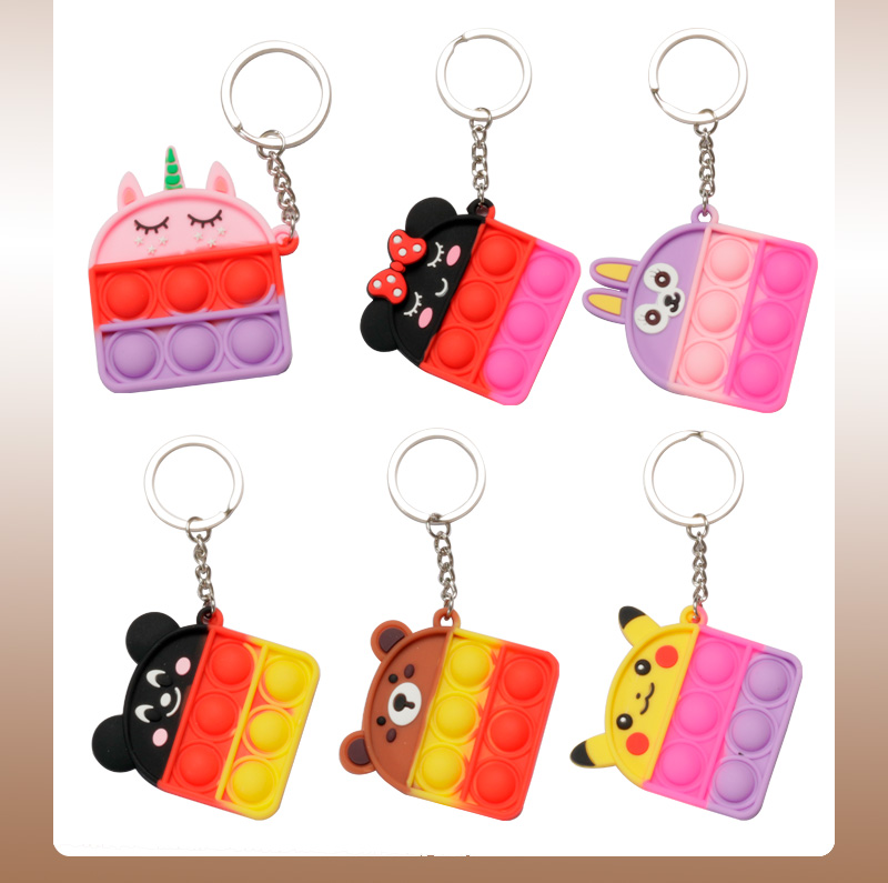 Silicone key ring