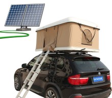 CAR ROOF TOP TENT WITH SOLAR PANEL ENERGY: Portable Solar-Powered Camping Tent