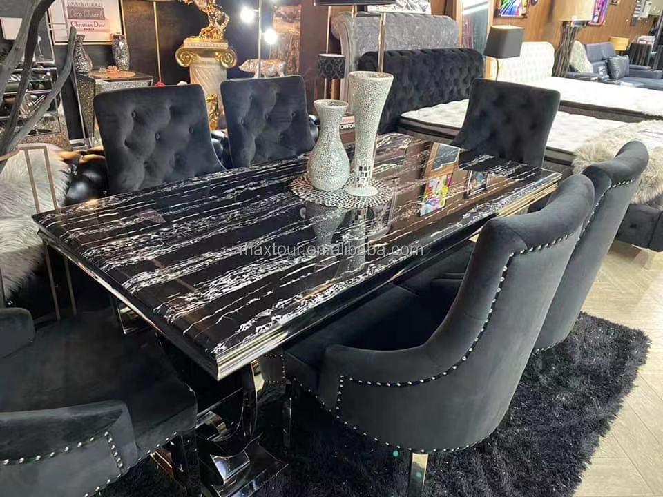 Modern Extendable Rectangular Dining Table Small Apartment Functional Table Set Home Office Dining Metal Kitchen Hotel Use