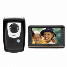 Video Door Phone for Villa/Adjustable Color/Ringtone/Intercom Volume/IR CCD Camera/Can Leave Message