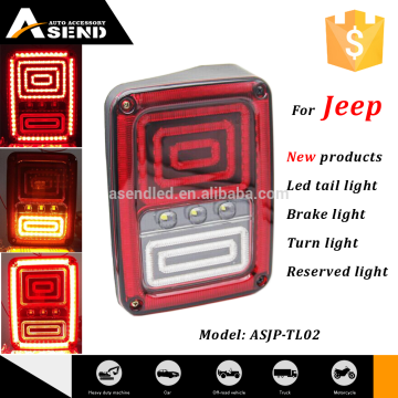 New product tailing light led JK 2015 new led tail light wrangler 2015 led light tail 18w