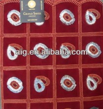 Hot Selling Damask African Swiss Mode Wine Regular Headtie