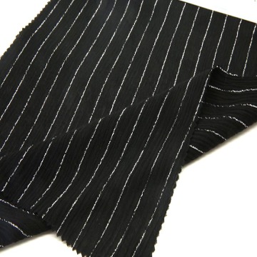 Rayon crinkle with silver lurex