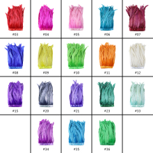 25-30cm Bleached and Dyed Rooster Tail Feathers: Ideal for Carnival Costumes, Plumes, and Sewing Crafts