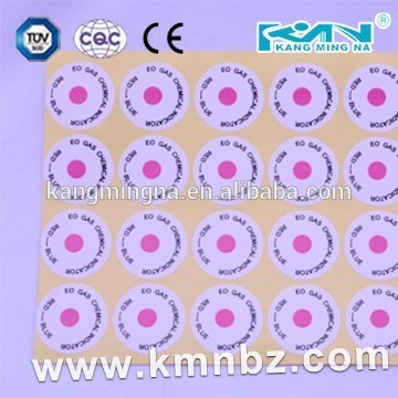 EO Gas Sterilization Indicator label for Hospital use