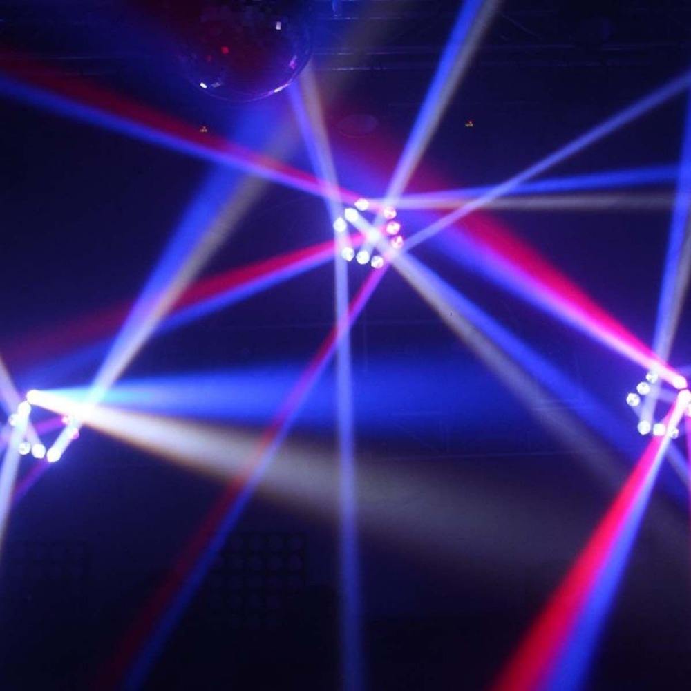moving head light Big Dipper Betopper Seven Stars LM0910RG 9X10W RGBW 4in1 LED Moving Spider Light with RG Grating Laser Effects